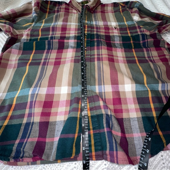 Men's Boston Traders Cotton Plaid Button Down Shirt - XL - Picture 6 of 6